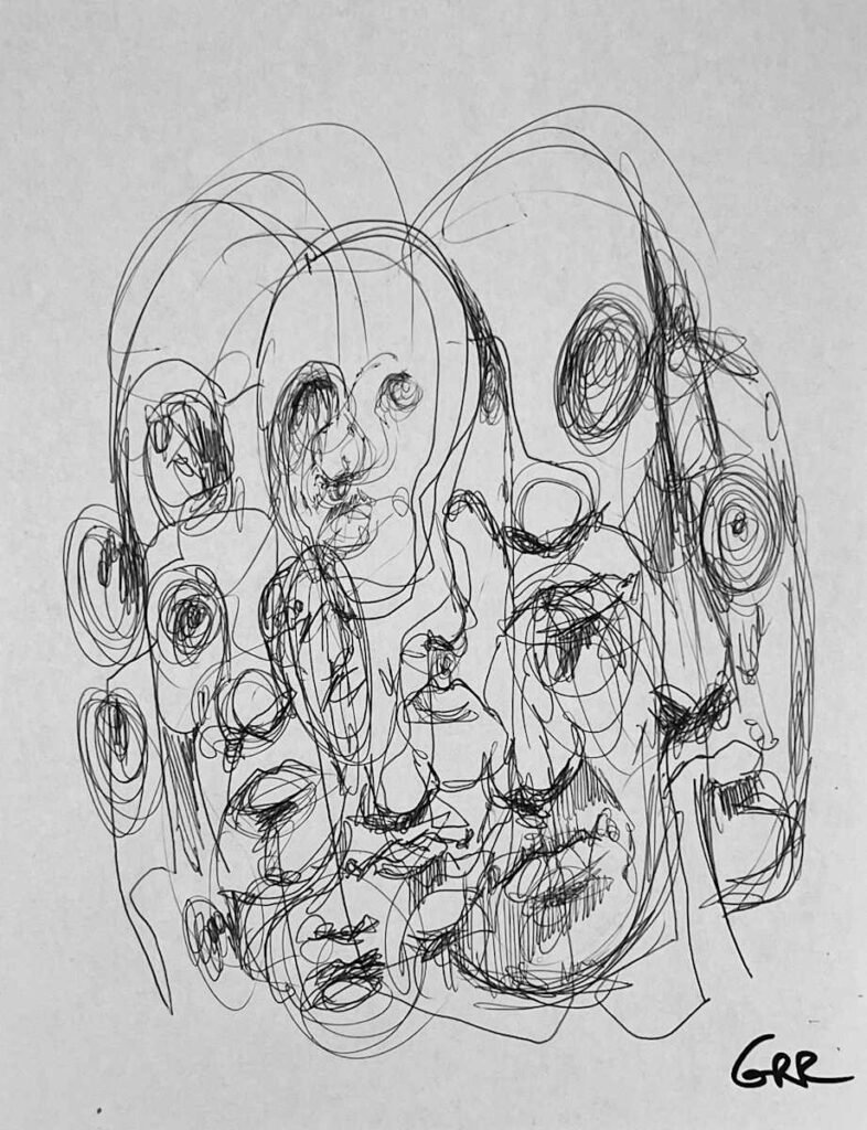 Ink sketch — Glen Ronald