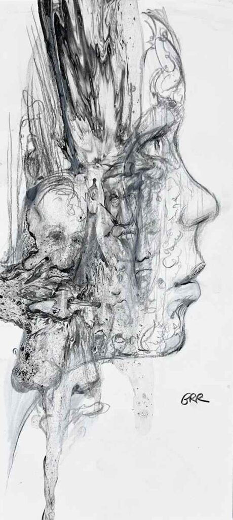 Ink and pencil drawing — Glen Ronald