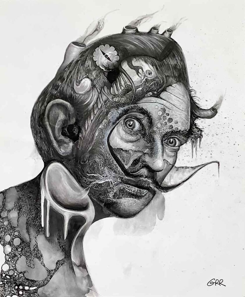 Stormy Sea (Portrait of Salvador Dali) — Glen Ronald