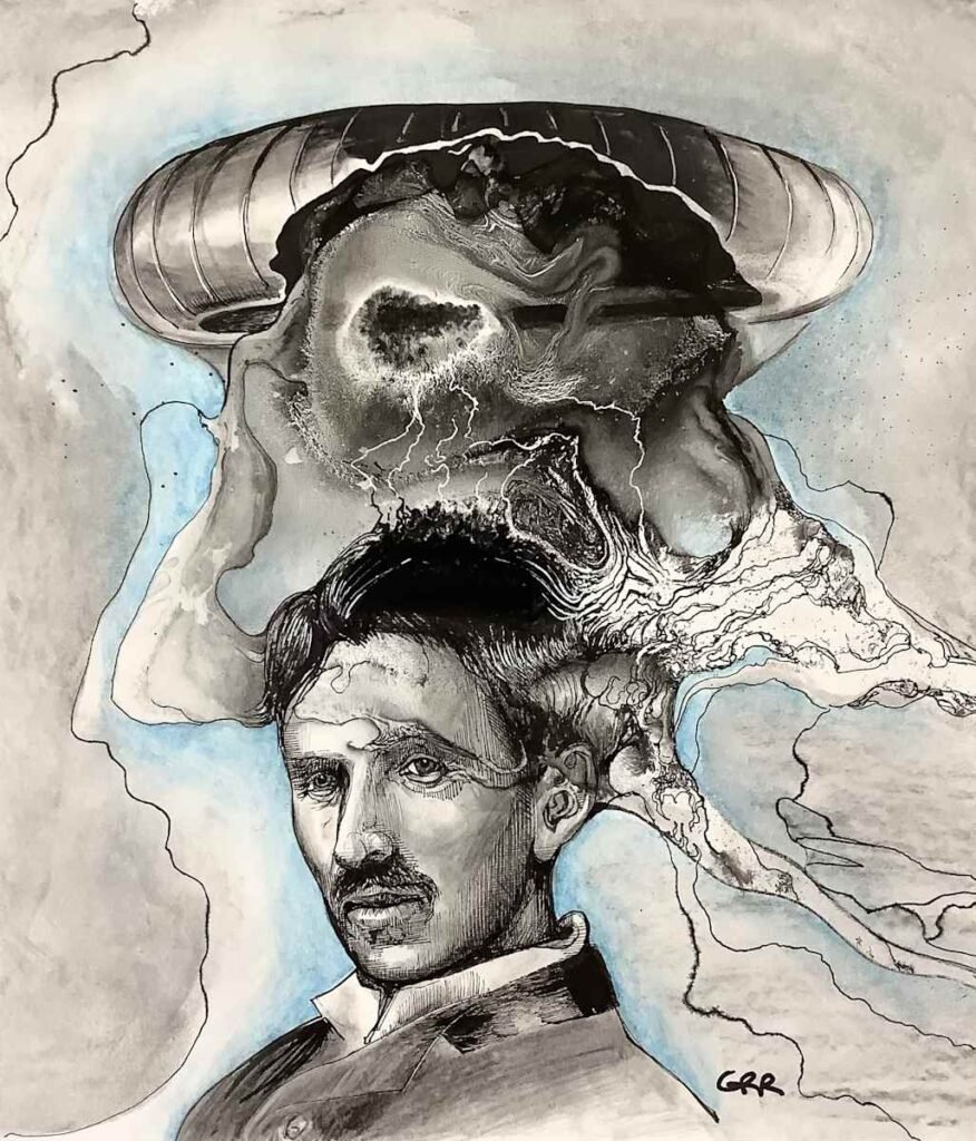 Portrait of Nicholas Tesla — Glen Ronald