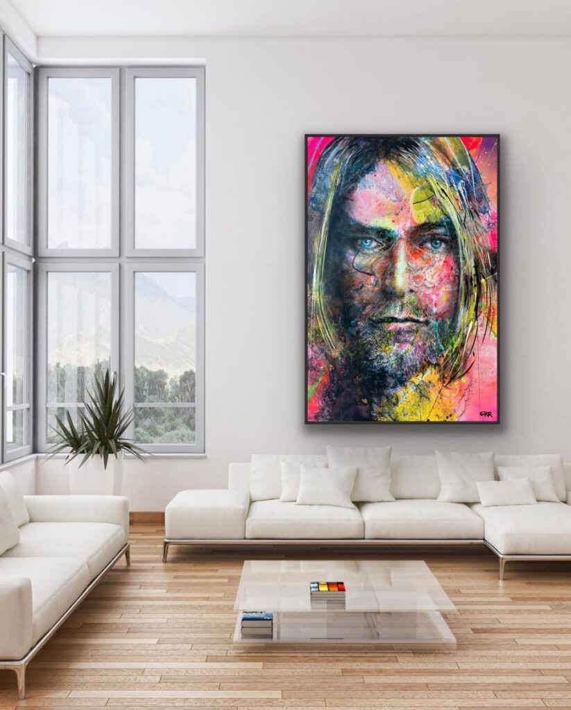 Cobain — Glen Ronald Artwork from the Acrylic on canvas series, original painting and Canadian art