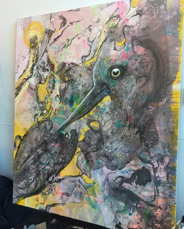 Beats per Minute — Glen Ronald Artwork from the Acrylic on canvas series, original painting and Canadian art