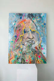 Da Vinci — Glen Ronald Artwork from the Acrylic on canvas series, original painting and Canadian art