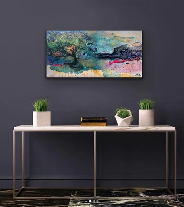 Heaven on earth, Image 1. — Glen Ronald Artwork from the Acrylic on canvas series, original painting and Canadian art