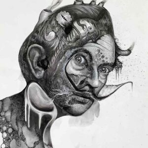 Stormy Sea (Portrait of Salvador Dali)