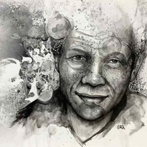 Portrait of Nelson Mandela