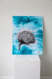 Inside my Brain, Image 1. — Glen Ronald Artwork from the Acrylic on canvas series, original painting and Canadian art