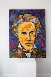 Kierkegaard, Image 1. — Glen Ronald Artwork from the Acrylic on canvas series, original painting and Canadian art