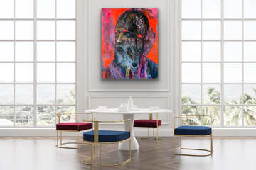 Portrait of Tchaikovsky, Image 1. — Glen Ronald Artwork from the Acrylic on canvas series, original painting and Canadian art