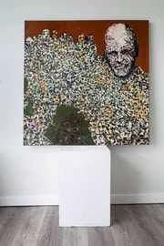 The Crowd is Untruth, Image 1. — Glen Ronald Artwork from the Acrylic on canvas series, original painting and Canadian art