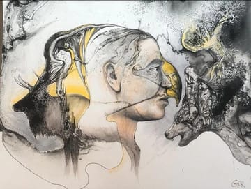 Transformation, Image 1. — Glen Ronald Artwork from the Acrylic on canvas series, original painting and Canadian art