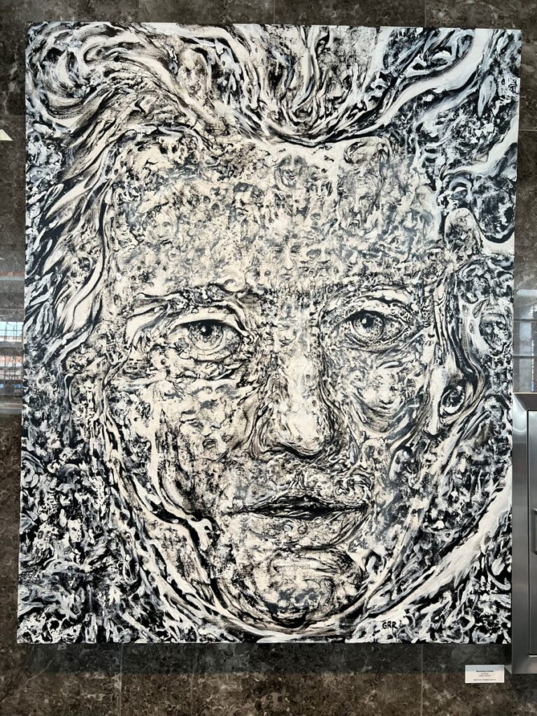 Becoming a crowd — Glen Ronald Artwork from the Acrylic on canvas series, original painting and Canadian art