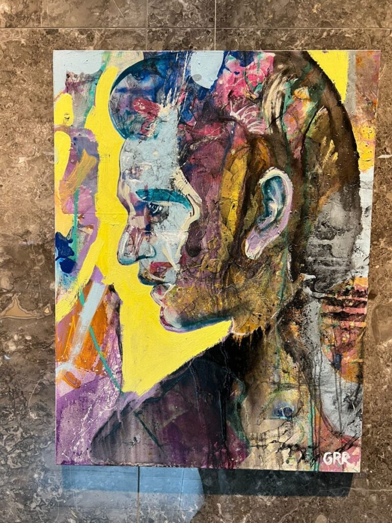 Cash — Glen Ronald Artwork from the Acrylic on canvas series, original painting and Canadian art