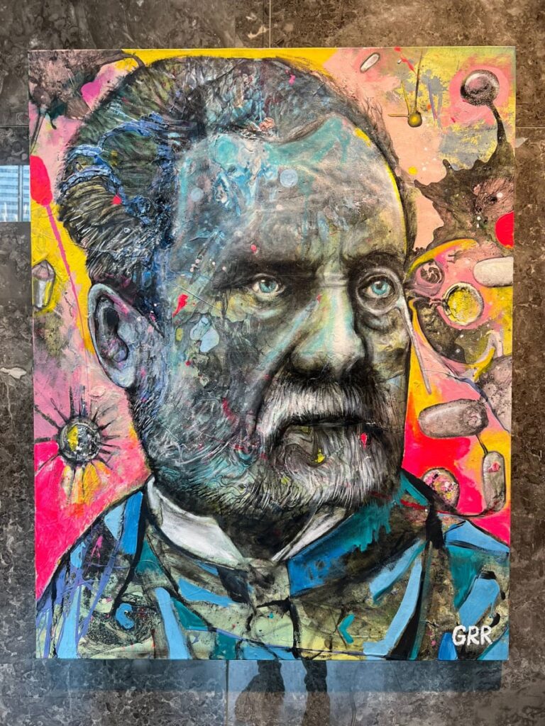 Pasteur — Glen Ronald Artwork from the Acrylic on canvas series, original painting and Canadian art