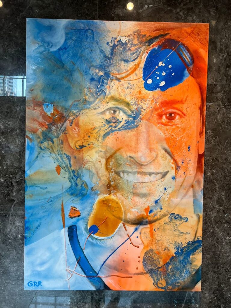 Gretzky — Glen Ronald Artwork from the Acrylic on canvas series, original painting and Canadian art