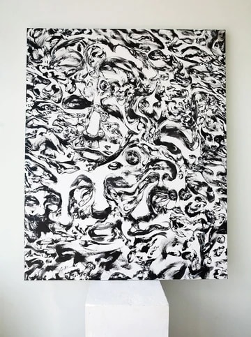 Blend (Embrace the Chaos), Image 1. — Glen Ronald Artwork from the Acrylic on canvas series, original painting and Canadian art