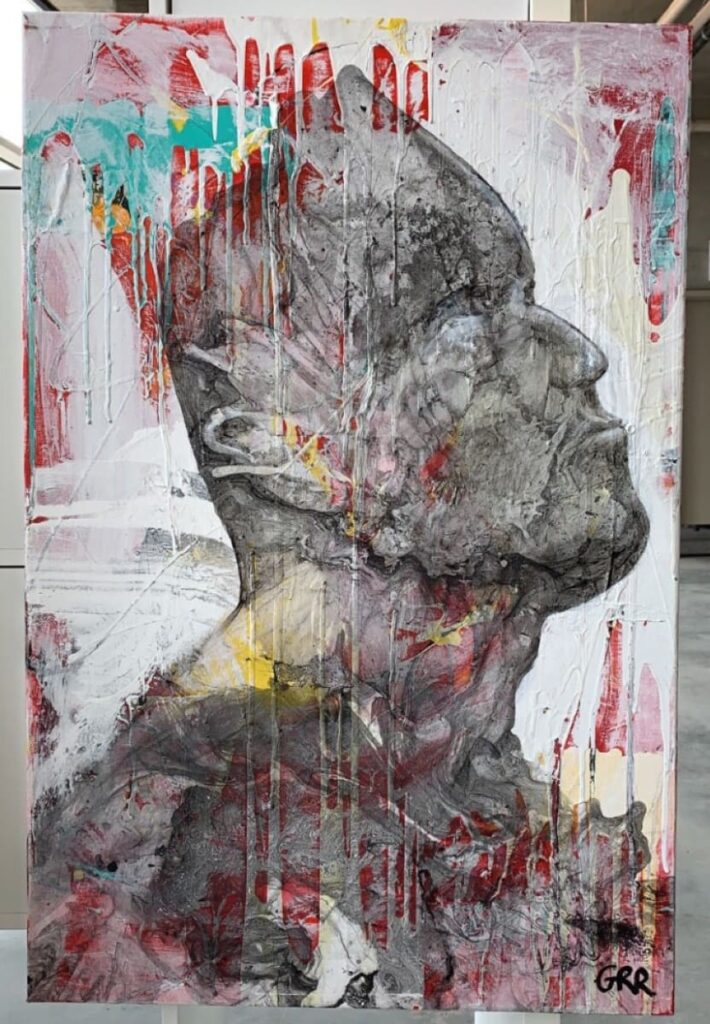 The Stoic — Glen Ronald Artwork from the Acrylic on canvas series, original painting and Canadian art
