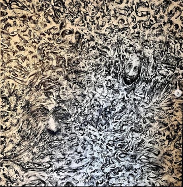 The Deluge, Image 1. — Glen Ronald Artwork from the Acrylic on canvas series, original painting and Canadian art